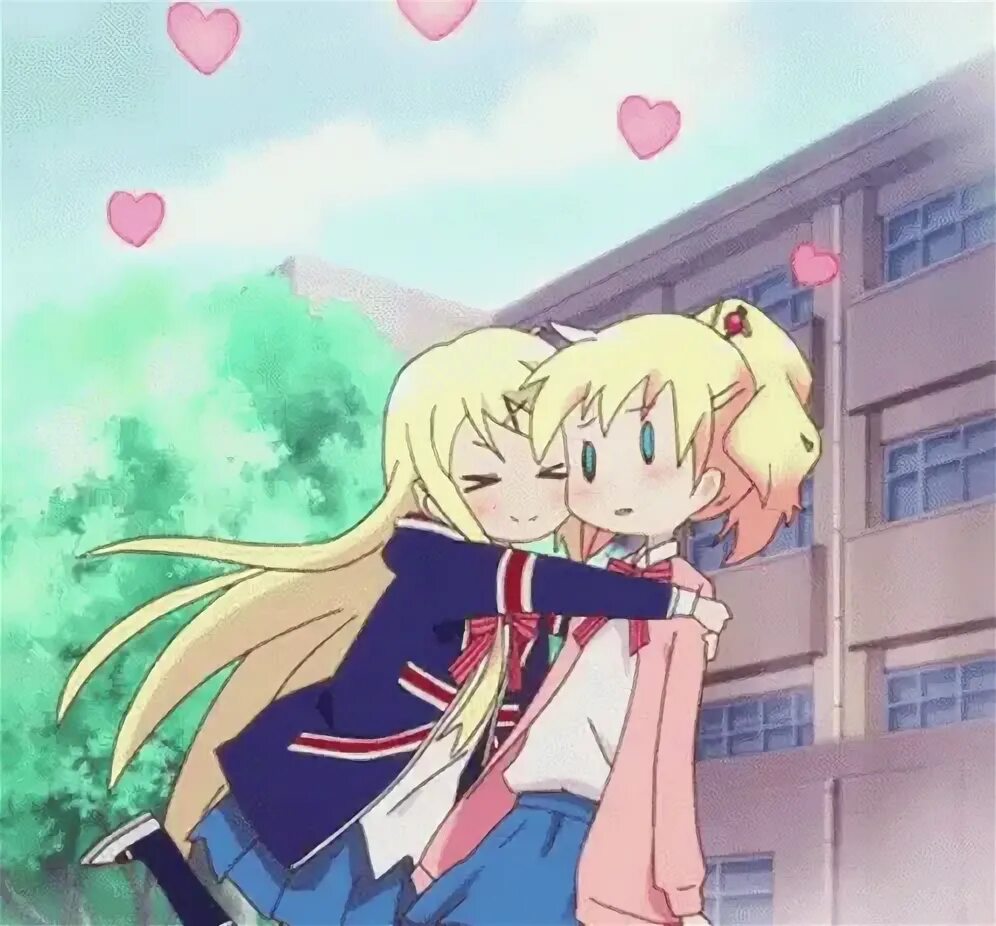 Hug Cute GIF - Hug Cute Anime - Discover & Share GIFs