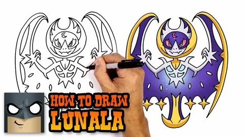 How to Draw Pokemon Lunala Step by Step - YouTube