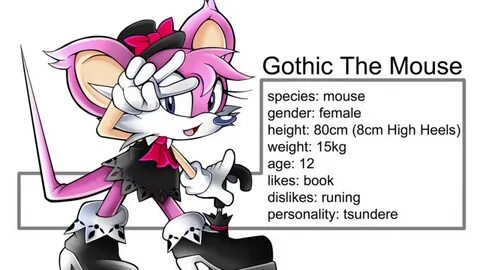 Sonic OCs Day One - Gothic the Mouse - YouTube