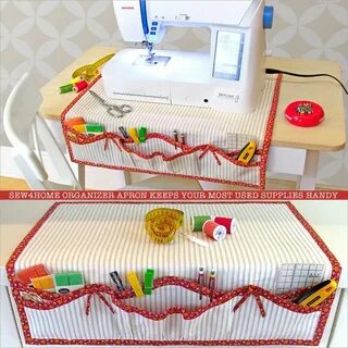 Sewing Machine Organizer Apron: Fabric Depot (Sew4Home) Proj