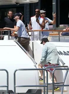 Leonardo DiCaprio and Jonah Hill get pally on a luxury yacht