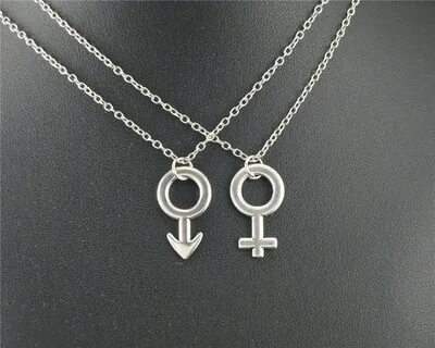 1 набор мужской и женский пол символ металлический сплав кул
