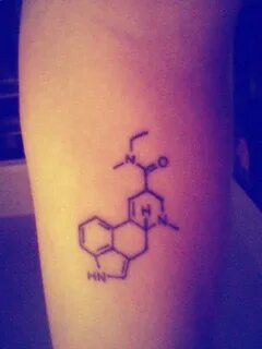 Awesome molecular formula tattoo