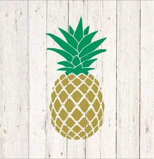 Gold Pineapple Decal Gold Pineapple Stickers Car Decal Etsy