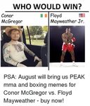 Here's a start to McGregor and Mayweather memes.