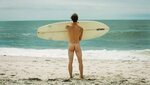 Rearview Naked Surfer at the Beach - Gallery Of Men