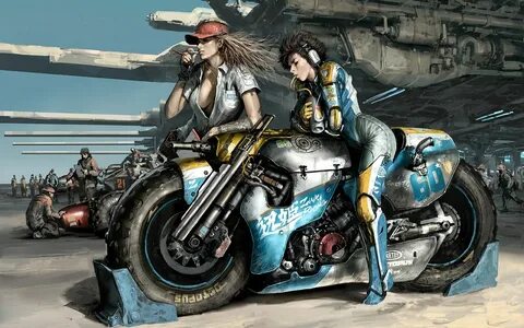 Animated Bike With Girl Wallpaper Desktop #572 #514 Wallpape