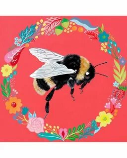 BUMBLE BEE PRINT Bee Art Bee Illustration Bumble Bee Nature 