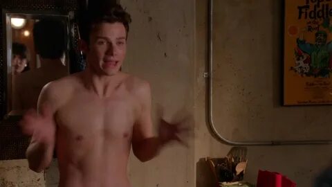 ausCAPS: Chris Colfer shirtless in Glee 5-05 "The End Of Twe