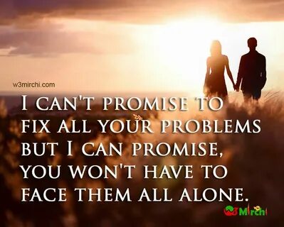I promise I am always with you; Love Quotes image - New Quot