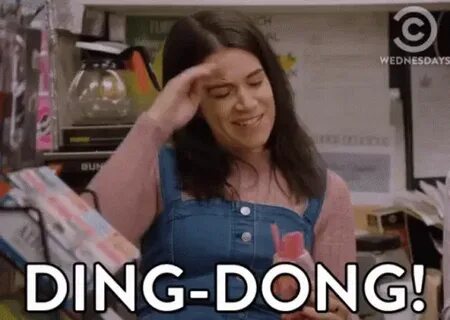 Ding Dong GIF - Abbi Jacobson Broad City Salute - Discover &