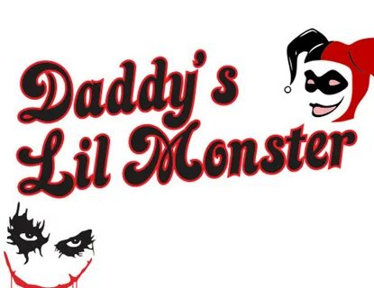 Svg File Daddys Lil Monster Harley Quinn SVG Download Cuttin