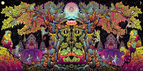 Free Psychedelic Trance Party Pack Flyer Facebook Cover Inst