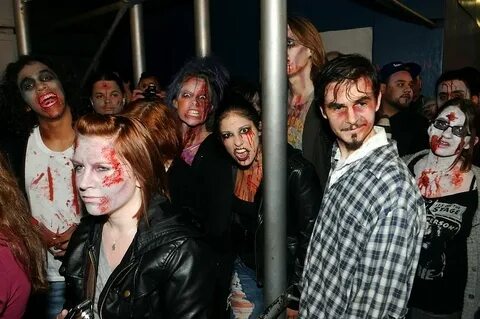 "Zombieland" Premiere Zombie Crawl in Times Square - The Vil