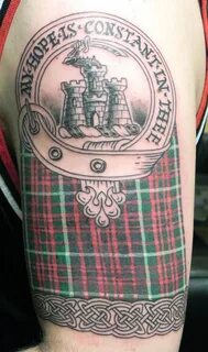 Amazing tartan, crest Scotland tattoo, Scottish tattoos, Iri