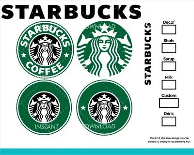 Starbucks Logo SVG Starbucks DXF Starbucks Option Coffee Ets