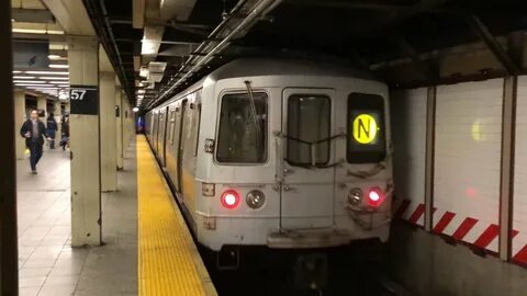 R46 (N) Train Leaving 57st/7av - YouTube