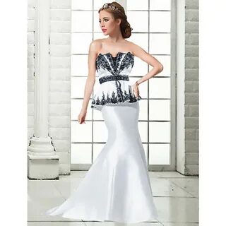 Formal Evening Dress - Ivory Plus Sizes / Petite Trumpet/Mer