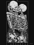 The Lovers Essential T-Shirt by deniart Skeleton drawings, S