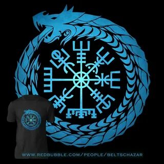 Vegvisir Jormungandr World Serpent ' T-Shirt by Beltschazar 