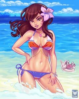 Foxilumi в Твиттере: "DVa bikini pinup. For my May Patreon b