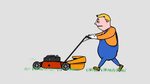 man mowing grass: стоковое видео (без лицензионных платежей)