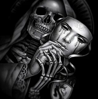 #OGABEL Og abel art, Skull art, Chicano art