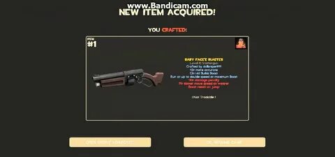 team fortress 2 craft the baby face blaster - YouTube