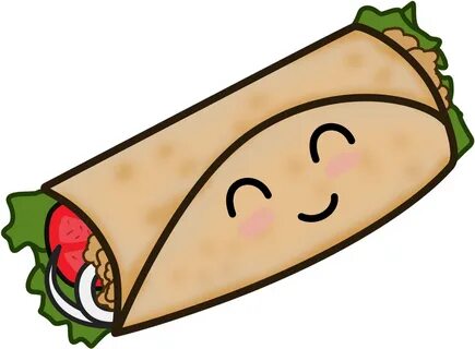 Burrito Clipart Hand Drawn - Burrito Clipart - Png Download 