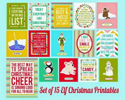 The Jacobs Clan: New Elf Printables! Christmas elf, Elf movi