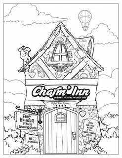 Lucky Charms Inn Coloring Page Heart for kids, Lucky charm, 