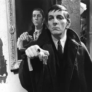 Jonathan Frid as the Vampire BARNABAS COLLINS in the gothic 