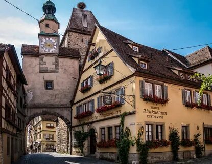 Rothenburg ob der Tauber - Germany Röderbogen / Markusturm. 