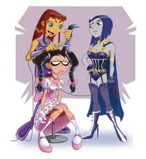 Raven and Starfire Dress up Robin - picture by Titan_Raven -
