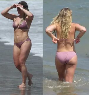 Hilary Duff looking absolutely riddiculous in a bikini (No l
