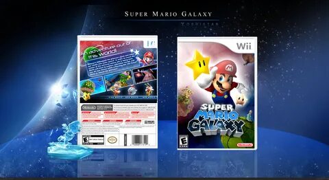 Viewing full size Super Mario Galaxy box cover