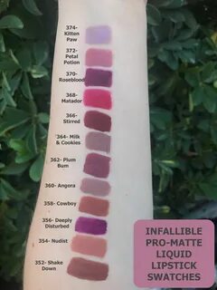 Image result for l'oreal pro matte lipstick swatches Liquid 