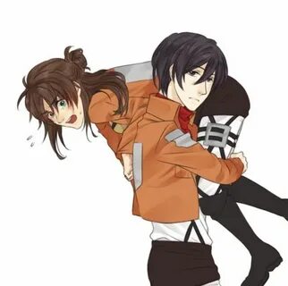 Genderbend Eren and Mikasa Attack on titan, Female eren, Ere