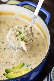 Creamy White Chicken Chili with cream chees Creamy white chi