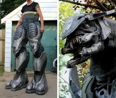 Awesome 7foottall Halo Elite Costume Halo cosplay, Monster c