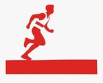 Standing,human Behavior,recreation - Marathon Running Clipar