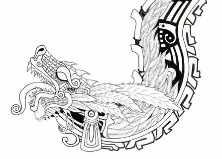 Aztec Gift Line Art Aztec art, Aztec warrior tattoo, Mayan a