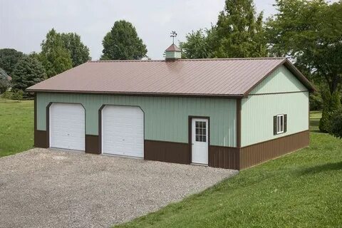 Two-toned siding with cupola Pole buildings, Building layout