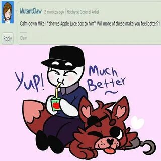 fnaf foxy x mike - Google Search Fnaf foxy, Fnaf, Fnaf comic