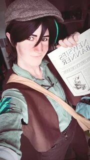 Had a photoshoot today as Newsie!Varian!! So much fun!! Will