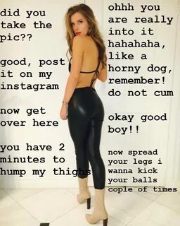Celeb Femdom Captions (celebrity ballbusting,chasity slave). 