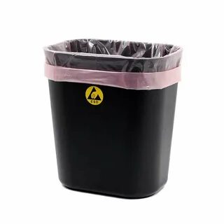 botron Small Conductive Waste Bin, 5 Gallon, 11"x8"