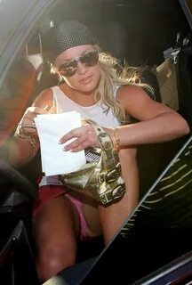 Britney Spears Upskirted Getting Out Of Her Car - Celebzz - 