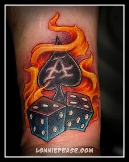 Pin by Tyler Walstrom on Fire and smoke Dice tattoo, Tattoos