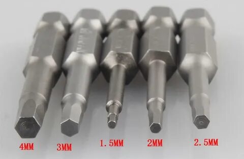 FREE SHIPPING 50mm X 2.5mm Magnetic Hexagon Screwdriver Bits